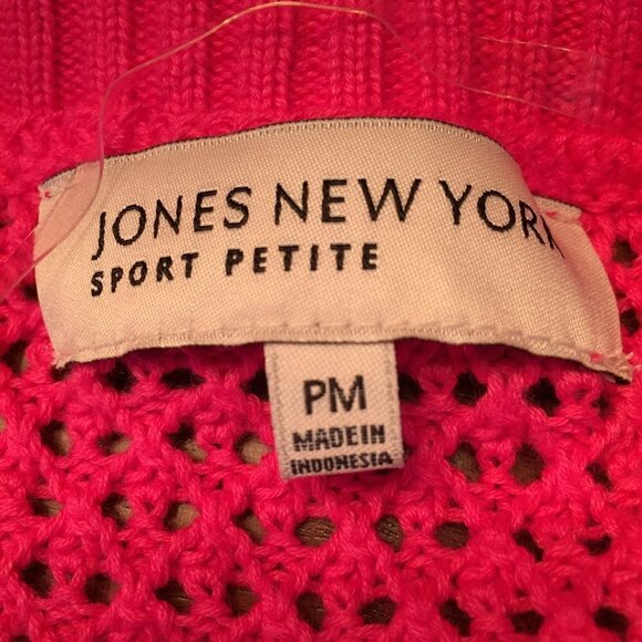 Jones New York Hot Pink Cardigan NWT - Picture 2 of 6